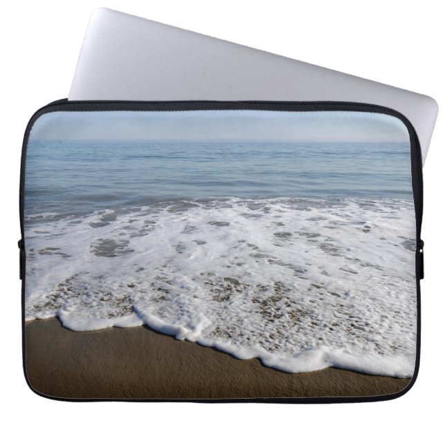 Housse Pour Ordinateur Portable Plage/Sable/Vagues (Devant)