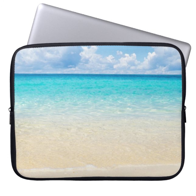 Housse Pour Ordinateur Portable Plage tropicale Eau Turquoise (Devant)