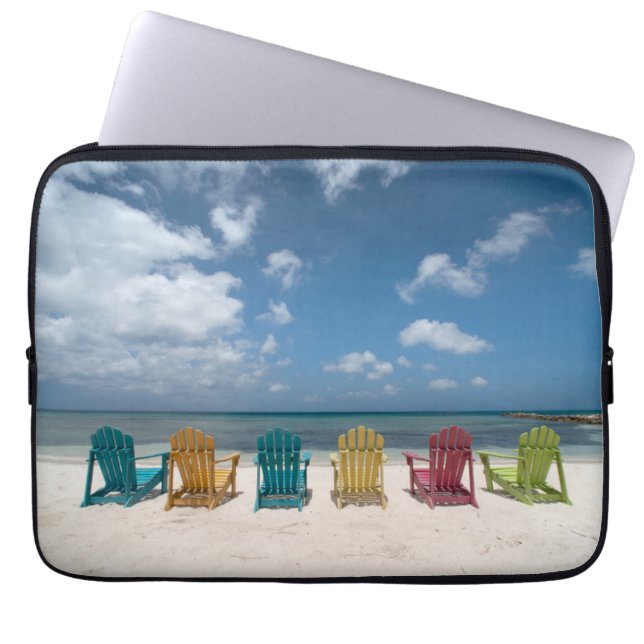Housse Pour Ordinateur Portable Plages tropicales | Palm Beach, Aruba (Devant)
