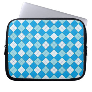 Housse Pour Ordinateur Portable Plaid bleu