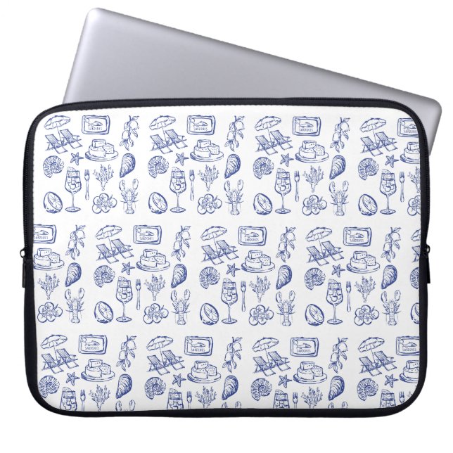 Housse Pour Ordinateur Portable Plan de vie méditerranéen (Devant)