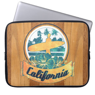 Housse Pour Ordinateur Portable Planche de surf de la Californie