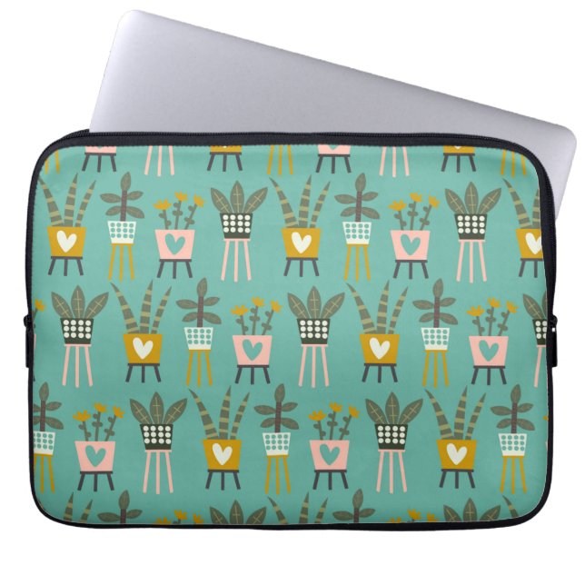 Housse Pour Ordinateur Portable Plante Lady Art (Devant)