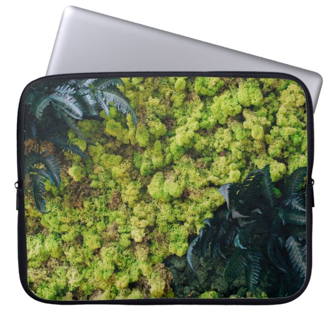 Housse Pour Ordinateur Portable Plantes à feuilles vertes (Devant)