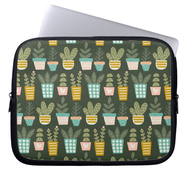 Housse Pour Ordinateur Portable Plantes succulents (Devant)