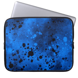 Housse Pour Ordinateur Portable Plaque de peinture bleue rétro