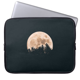 Housse Pour Ordinateur Portable Pleine lune DERRIÈRE UN ARBRE SILHOUETTES