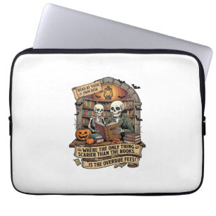 Housse Pour Ordinateur Portable Plus effrayant que les frais de retard de livres s