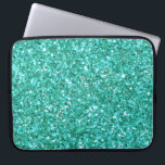 Housse Pour Ordinateur Portable Pochette de motif de parties scintillant pétillant<br><div class="desc">Vibe de fête amusante,  pochette d'ordinateur portable de parties scintillant pétillante turquoise - police de texte est personnalisable et la conception est transférable-</div>