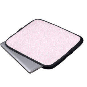 Housse Pour Ordinateur Portable pochette d'ordinateur portable à pois rose clair