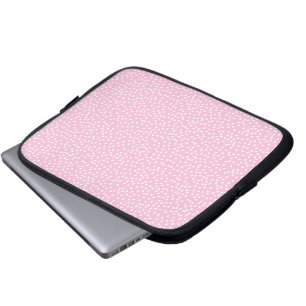 Housse Pour Ordinateur Portable pochette d'ordinateur portable à pois rose clair