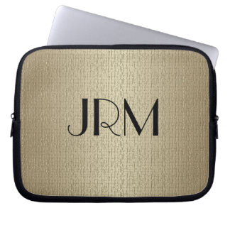 Housse Pour Ordinateur Portable Poignée d'ordinateur portable - Monogramme avec Ar