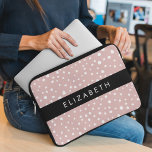Housse Pour Ordinateur Portable Points Dalmatiens Rose, Points Dalmatiens, Votre N<br><div class="desc">Joli,  amusant et adorable dalmatie taches motif en rose et blanc. Un cadeau moderne et tendance,  parfait pour un amoureux dalmate dans votre vie. Personnalisez en ajoutant votre nom,  votre pseudonyme,  votre monogramme ou vos initiales.</div>