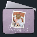 Housse Pour Ordinateur Portable Points Photo Cadrés Modernes<br><div class="desc">Photo moderne personnalisée avec des points. La couleur de la manche de l'ordinateur peut être modifiée pour correspondre à votre photo en allant dans "Cliquez pour customiser plus loin" et modifier le menu d'édition.</div>