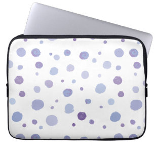 Housse Pour Ordinateur Portable pois peint à la main