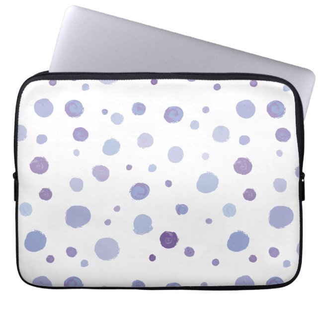 Housse Pour Ordinateur Portable pois peint à la main (Devant)