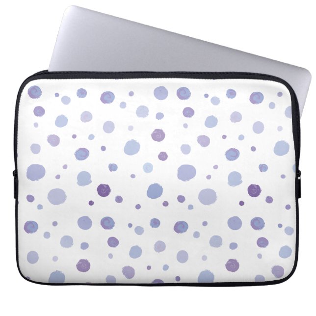 Housse Pour Ordinateur Portable pois peint à la main (Devant)