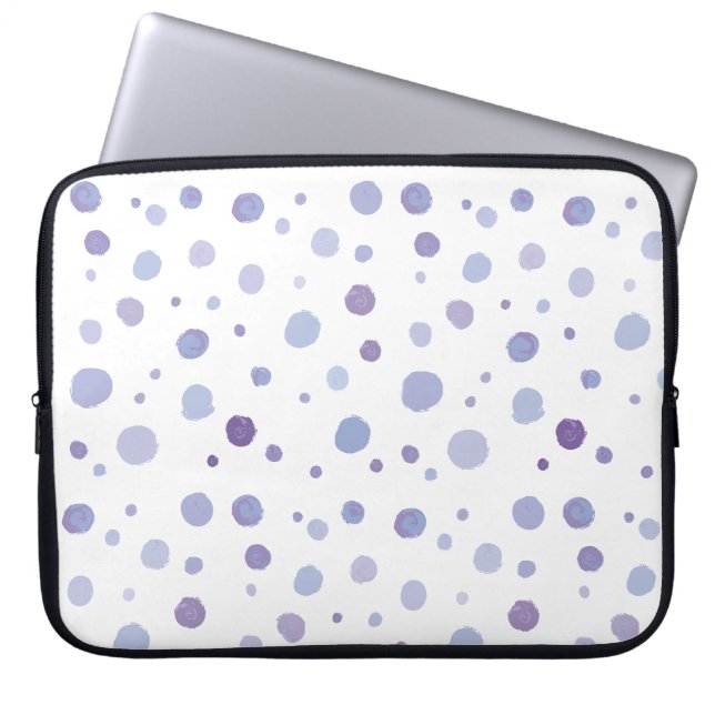 Housse Pour Ordinateur Portable pois peint à la main (Devant)