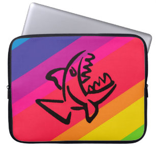 Housse Pour Ordinateur Portable Poisson arc-en-ciel