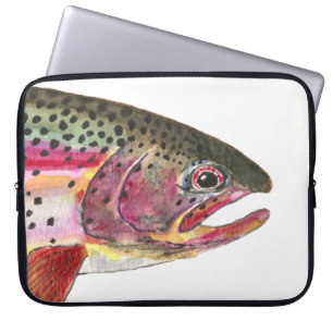 Housse Pour Ordinateur Portable Poisson de truite arc-en-ciel