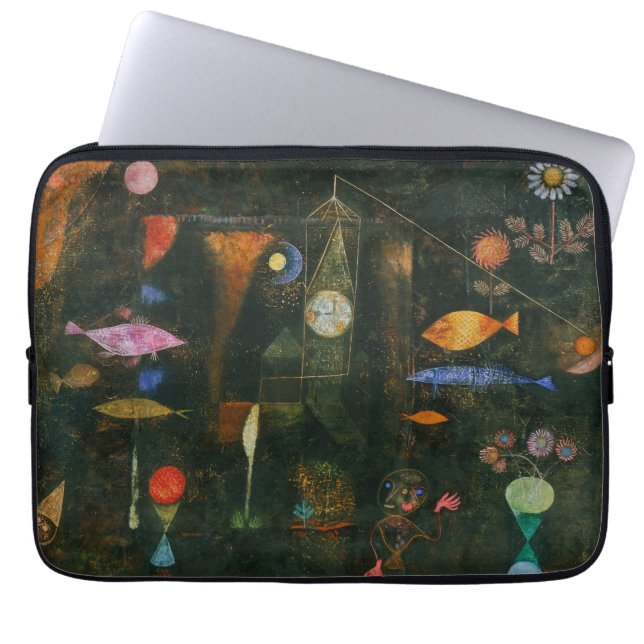 Housse Pour Ordinateur Portable Poisson magique - Paul Klee (Devant)