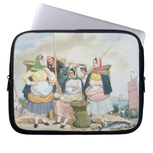 Housse Pour Ordinateur Portable Poissonnerie par la mer, c.1860 (huile sur la