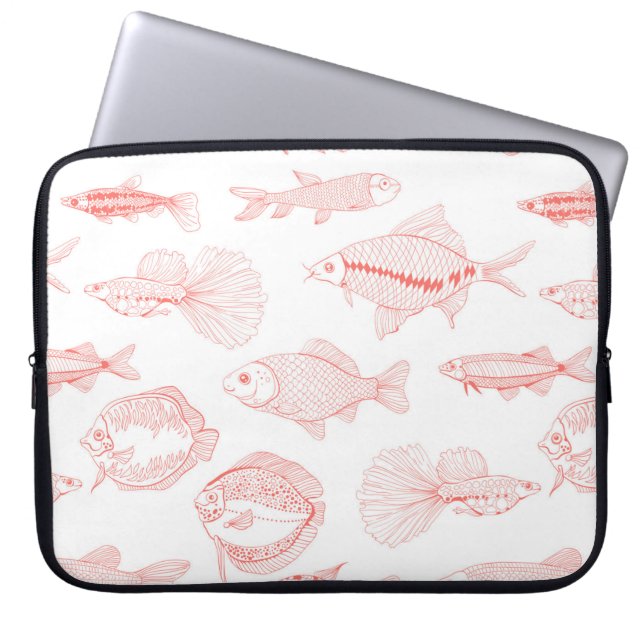 Housse Pour Ordinateur Portable Poissons (Devant)
