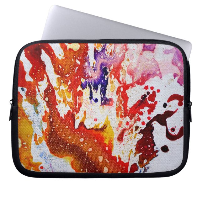 Housse Pour Ordinateur Portable Polychromoptique #1A by Michael Moffa (Devant)
