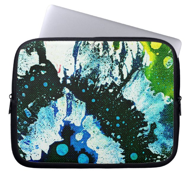 Housse Pour Ordinateur Portable Polychromoptique #2C par Michael Moffa (Devant)