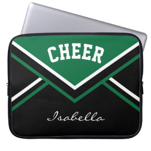 Housse Pour Ordinateur Portable Pom-pom girl vert foncé