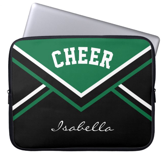 Housse Pour Ordinateur Portable Pom-pom girl vert foncé (Devant)