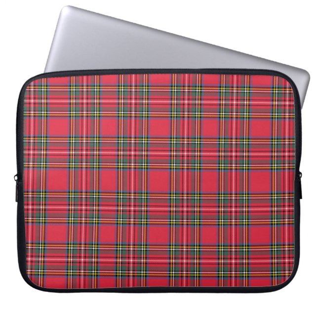 Housse Pour Ordinateur Portable Pomme Carreaux Rouges  (Devant)