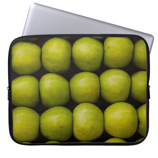 Housse Pour Ordinateur Portable Pommes fruits aliments pommes vertes (Devant)