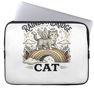 Housse Pour Ordinateur Portable Pont Arc-en-ciel Chat Chat Mémorial Pont Arc-en-ci