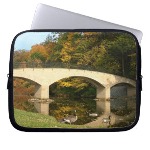 Housse Pour Ordinateur Portable Pont arc-en-ciel en automne au Grove City College