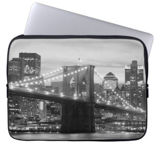Housse Pour Ordinateur Portable Pont de Brooklyn et horizon de Manhattan