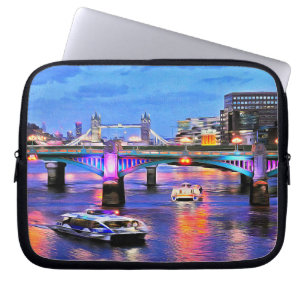 Housse Pour Ordinateur Portable Ponts sur la Tamise Manche pour ordinateur portabl