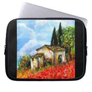 HOUSSE POUR ORDINATEUR PORTABLE POPIES EN TOSCANE