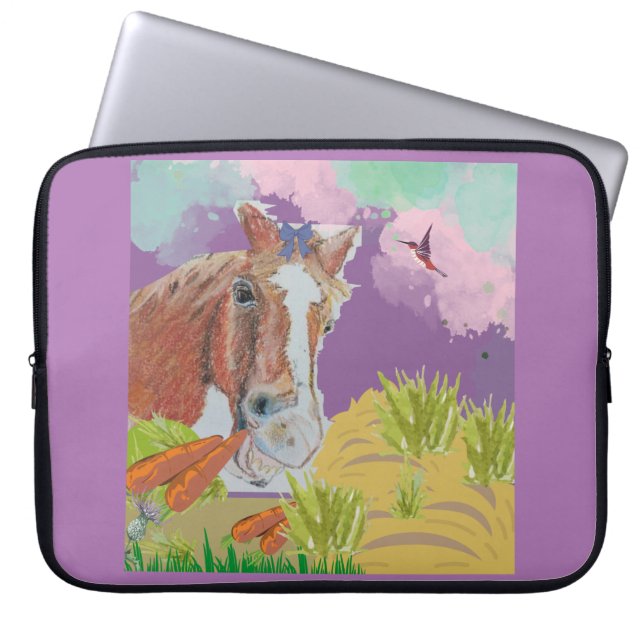 Housse Pour Ordinateur Portable Poppy sourit (Devant)