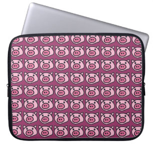 Housse Pour Ordinateur Portable porc motif rose