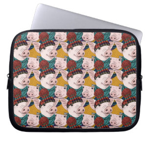 Housse Pour Ordinateur Portable Porcs avec le motif de casquettes