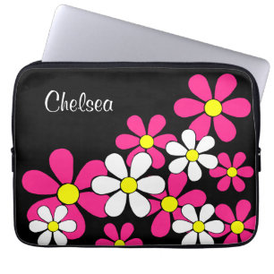 Housse Pour Ordinateur Portable Portable à manches Flower personnalisées