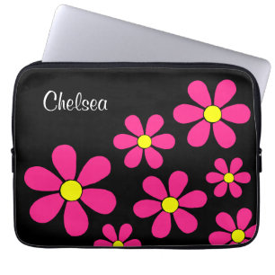 Housse Pour Ordinateur Portable Portable à manches Flower personnalisées