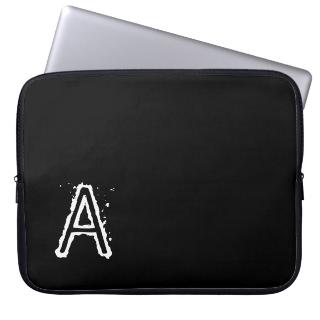 Housse Pour Ordinateur Portable Portable à manches noires (Devant)