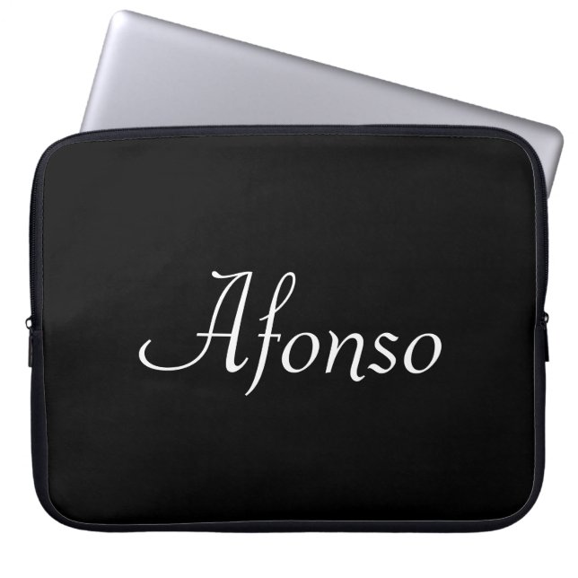 Housse Pour Ordinateur Portable Portable à manches noires (Devant)