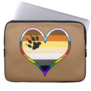 Housse Pour Ordinateur Portable Portable de coeur de la fierté de l'ours