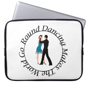 Housse Pour Ordinateur Portable Portable ronde de danse 15 pouces