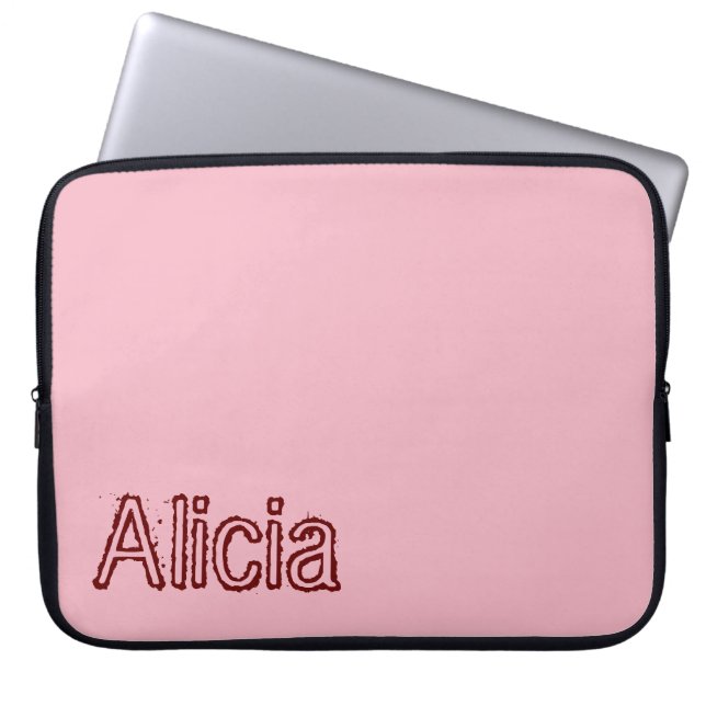 Housse Pour Ordinateur Portable Portable Sleeve Rose (Devant)