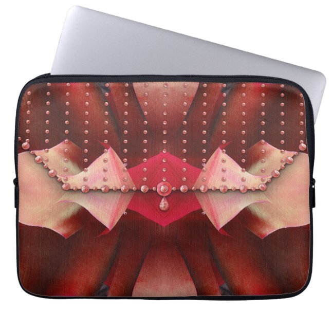 Housse Pour Ordinateur Portable Porte-monnaie rose (Devant)