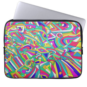 Housse Pour Ordinateur Portable Portrait Abstrait